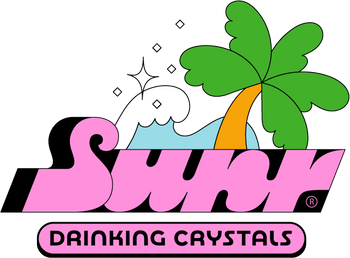 Sunr Full Palm Tree Logo | Drinking Crystals